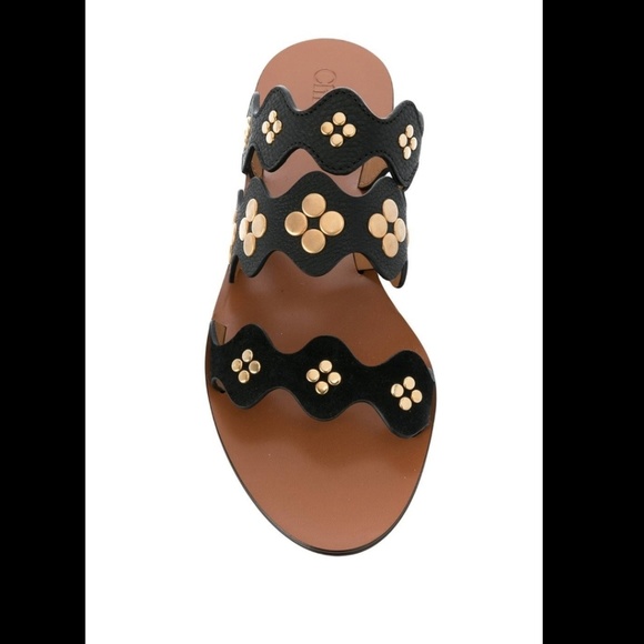 chloe lauren leather slides